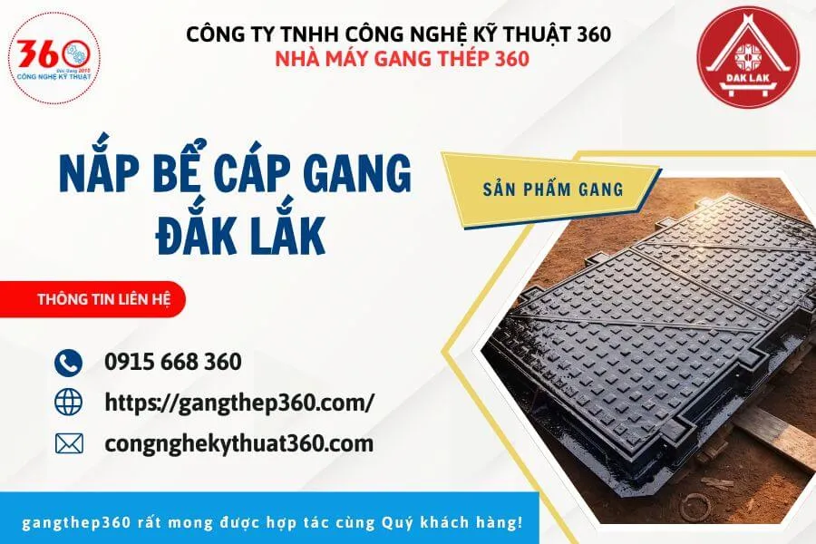 Nắp bể cáp gang tại Đắk Lắk