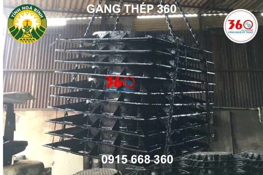 Nắp bể cáp gang tại Hòa Bình