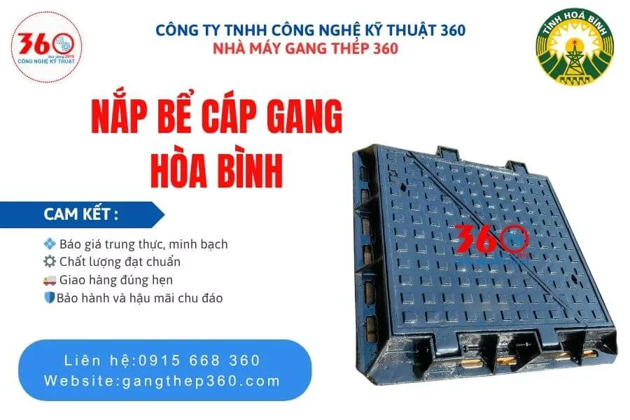 Nắp bể cáp gang tại Hòa Bình