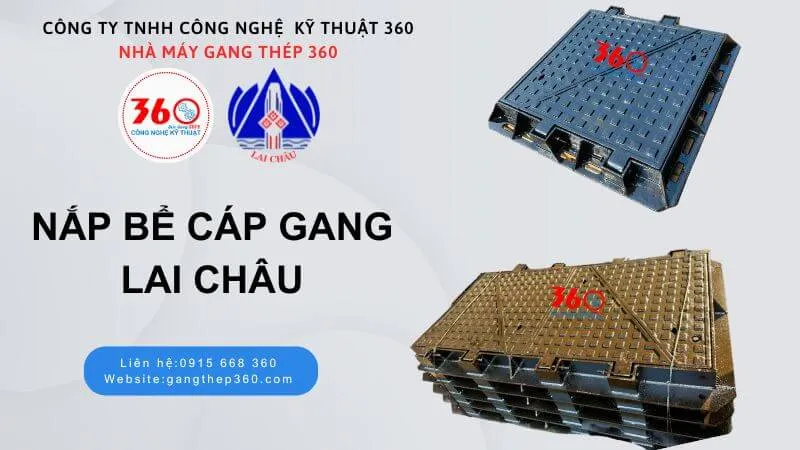 Nắp bể cáp gang tại Lai Châu