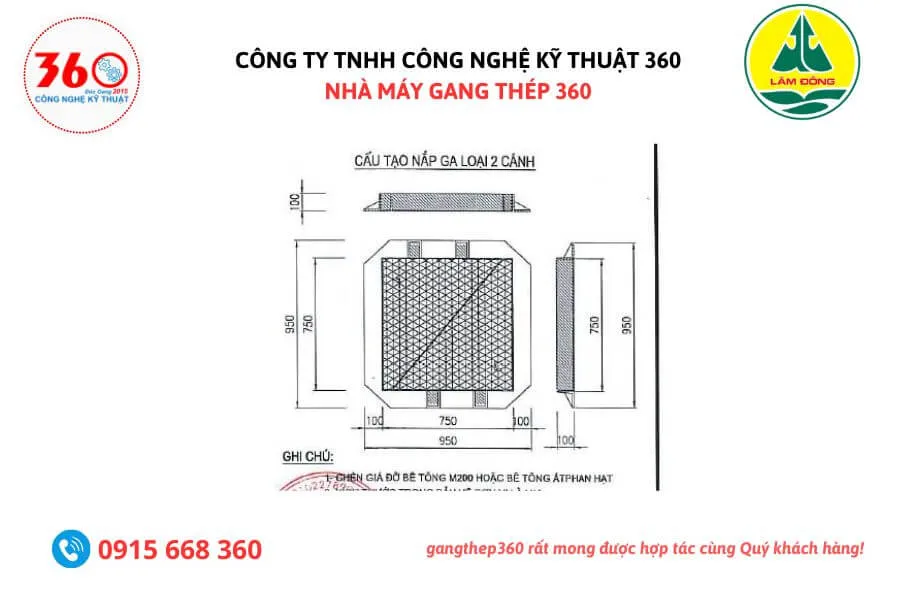 Nắp bể cáp gang tại Lâm Đồng
