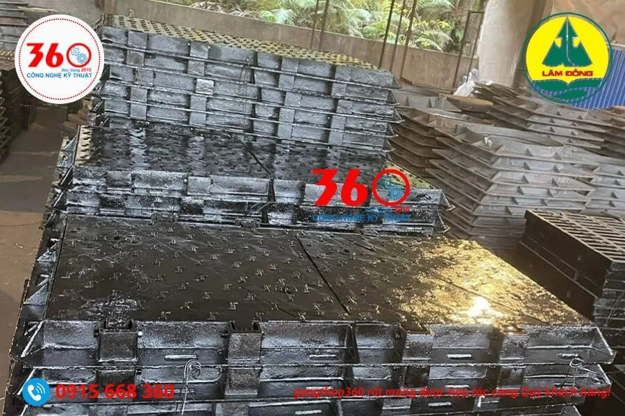 Nắp bể cáp gang tại Lâm Đồng