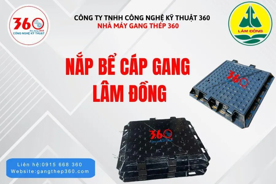 Nắp bể cáp gang tại Lâm Đồng