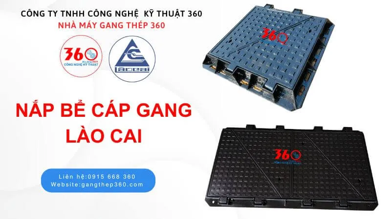 Nắp bể cáp gang tại Lào Cai