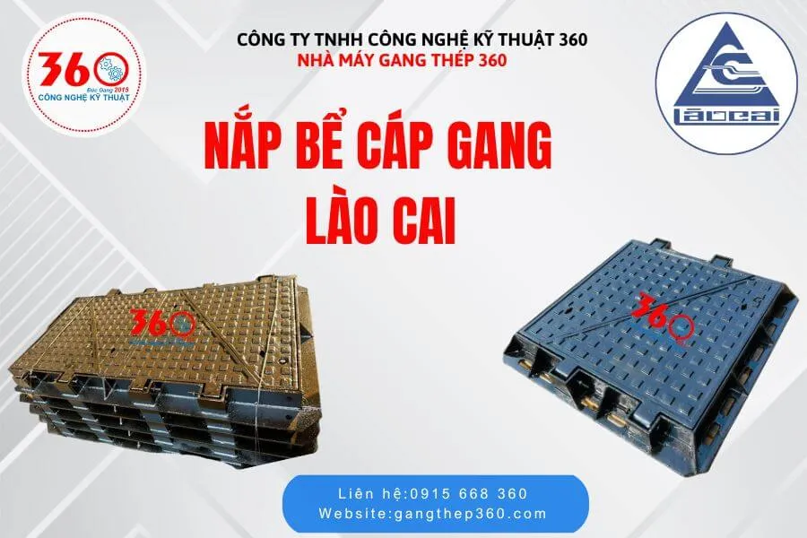 Nắp bể cáp gang tại Lào Cai