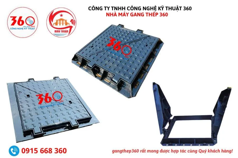 Nắp bể cáp gang tại Ninh Thuận