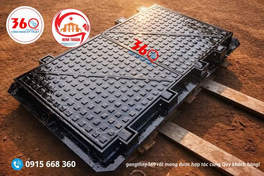 Nắp bể cáp gang tại Ninh Thuận