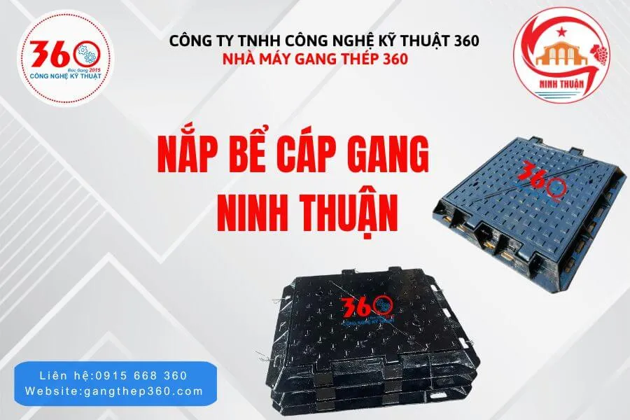 Nắp bể cáp gang tại Ninh Thuận