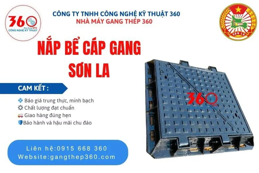 Nắp bể cáp gang tại Sơn La