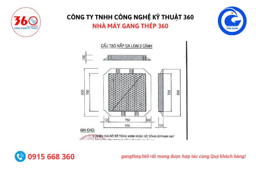 Nắp bể cáp gang tại Tiền Giang