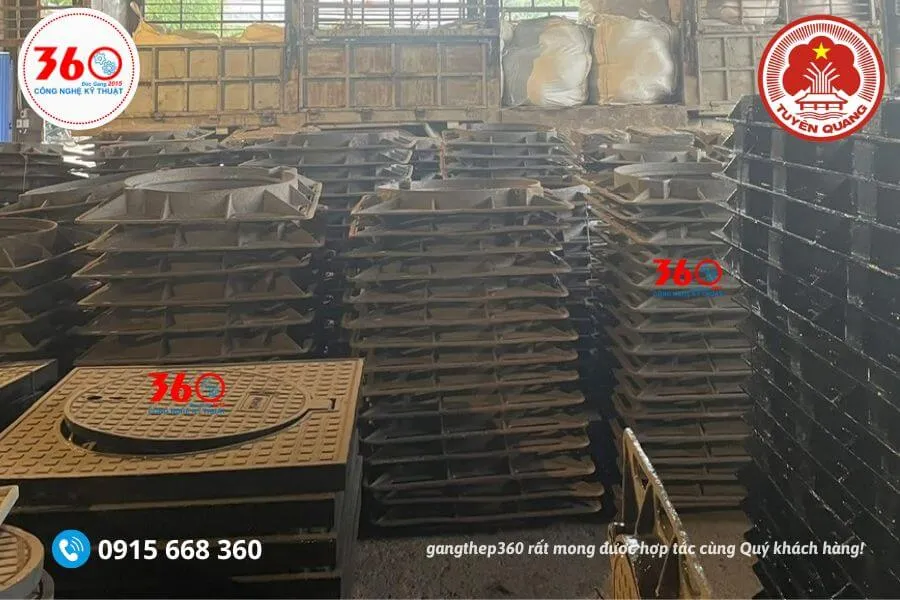 Nắp bể cáp gang tại Tuyên Quang