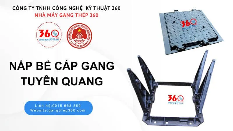 Nắp bể cáp gang tại Tuyên Quang
