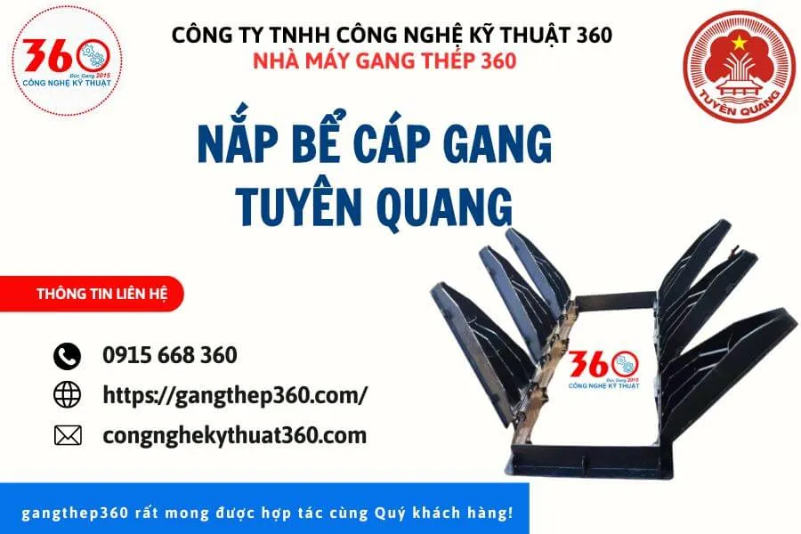 Nắp bể cáp gang tại Tuyên Quang