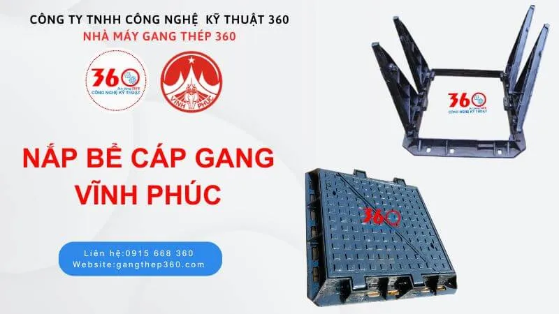 Nắp bể cáp gang tại Vĩnh Phúc