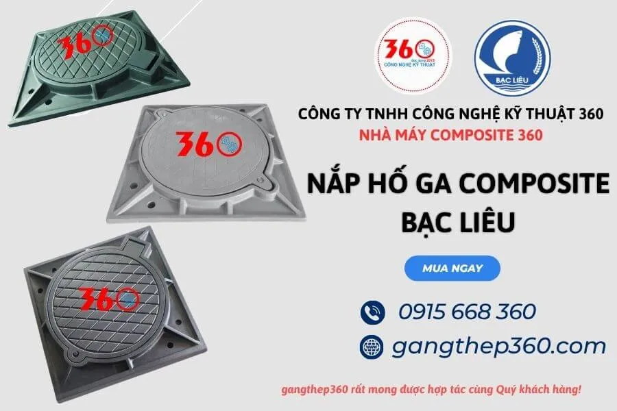 Nắp hố ga composite tại Bạc Liêu