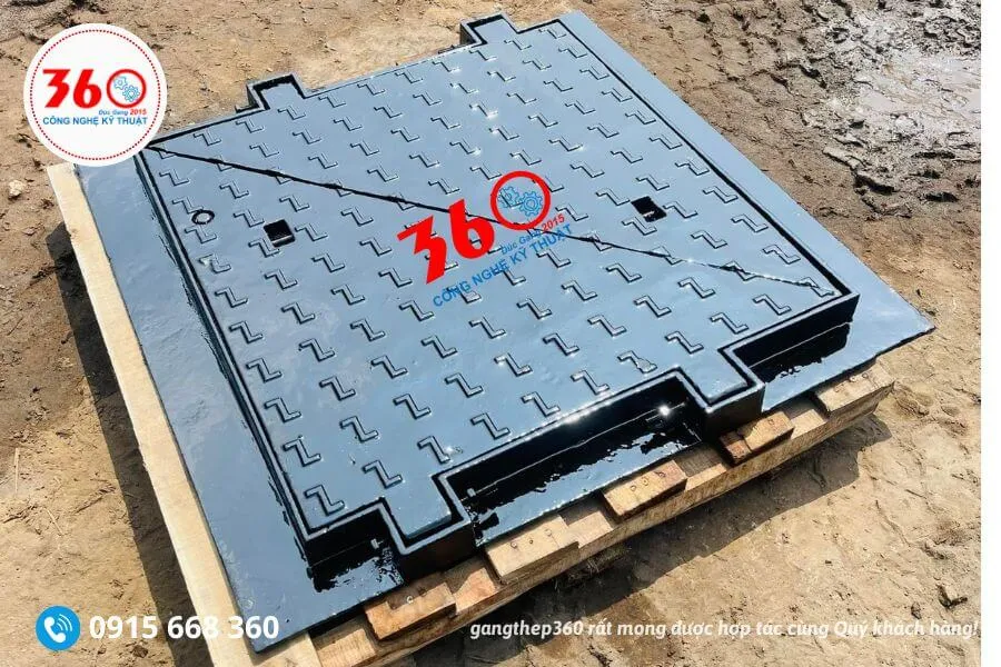 Báo giá nắp bể cáp gang 950x950