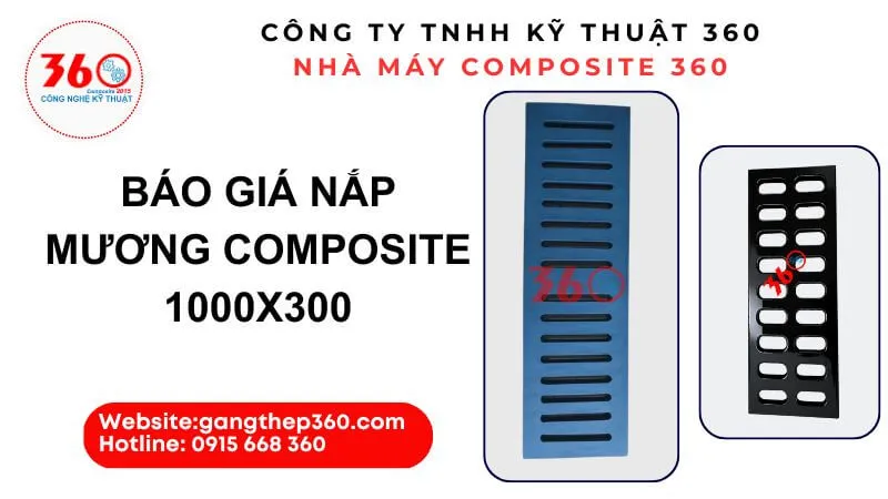 Báo giá nắp mương composite 1000x300