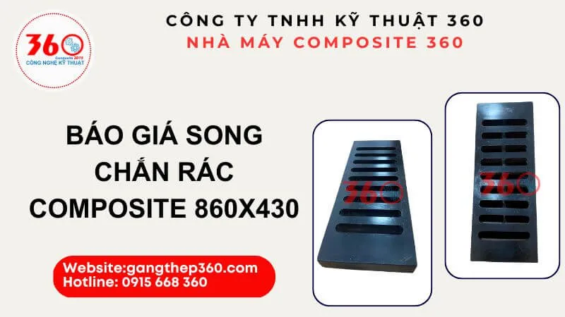 Báo giá song chắn rác composite 860x430