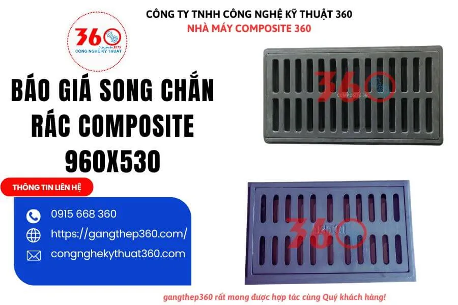Báo giá song chắn rác composite 960x530