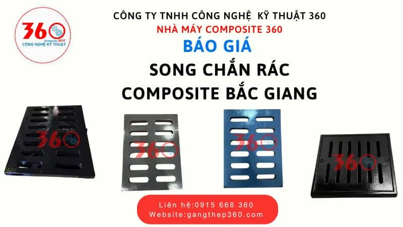 Báo giá song chắn rác composite Bắc Giang