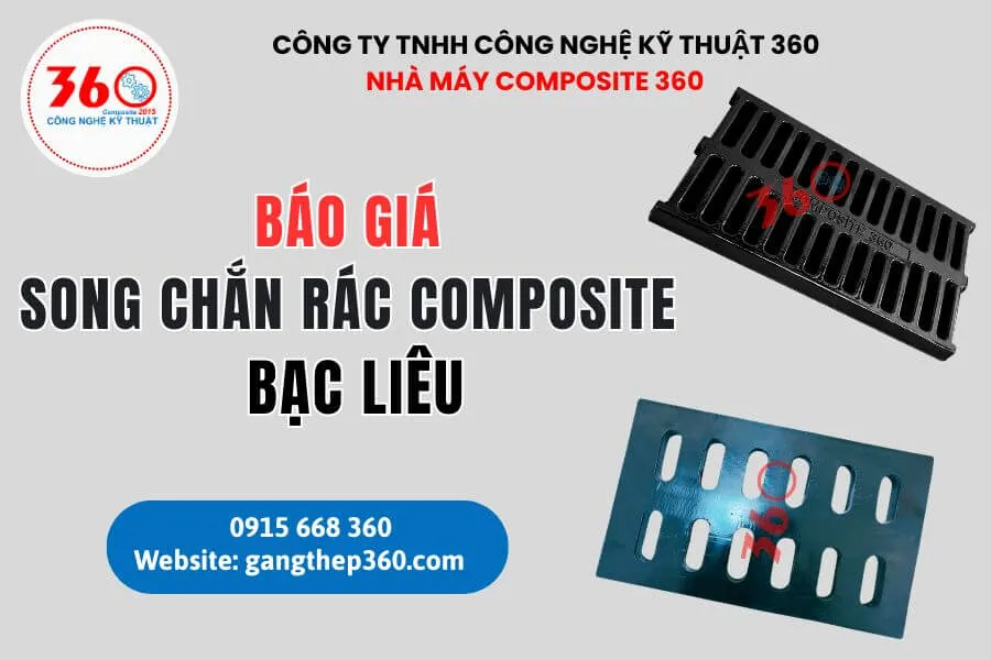 Báo giá song chắn rác composite Bạc Liêu