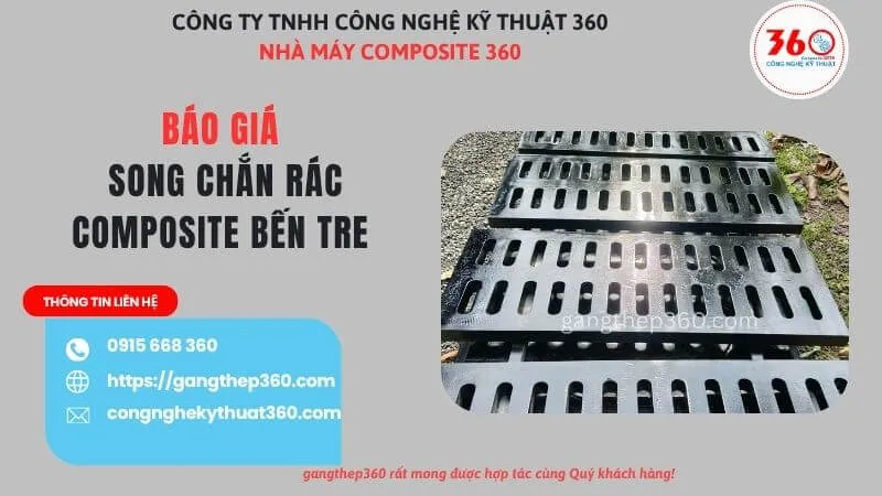 Báo giá song chắn rác composite Bến Tre