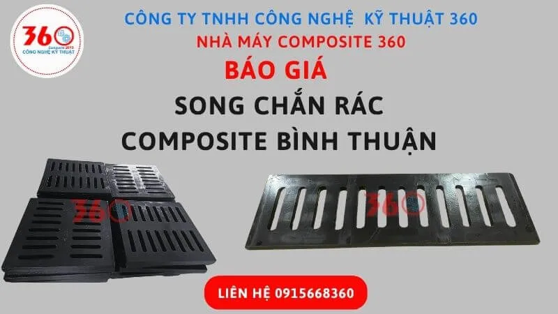 Báo giá song chắn rác composite Bình Thuận