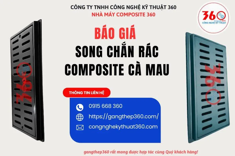Báo giá song chắn rác composite Cà Mau