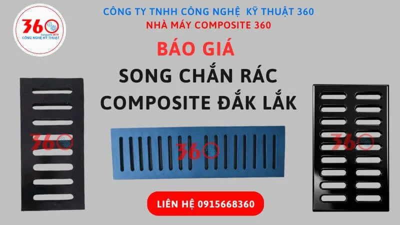 Báo giá song chắn rác composite Đắk Lắk