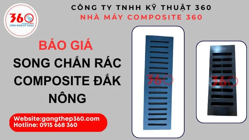 Báo giá song chắn rác composite Đắk Nông