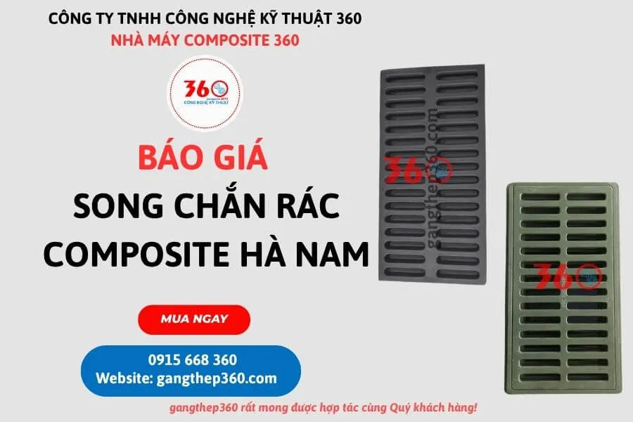 Báo giá song chắn rác composite Hà Nam