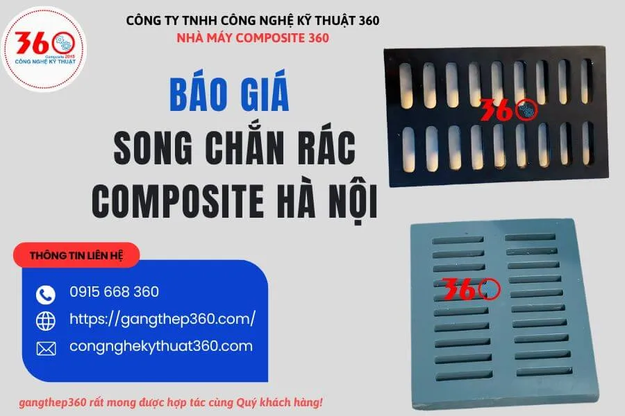 Báo giá song chắn rác composite Hà Nội
