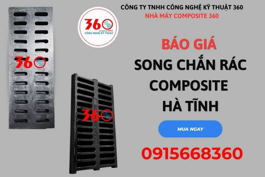 Báo giá song chắn rác composite Hà Tĩnh
