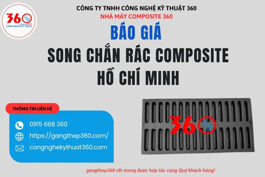 Báo giá song chắn rác composite Hồ Chí Minh