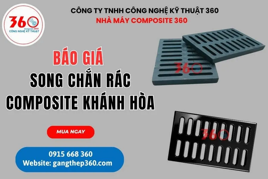 Báo giá song chắn rác composite Khánh Hòa