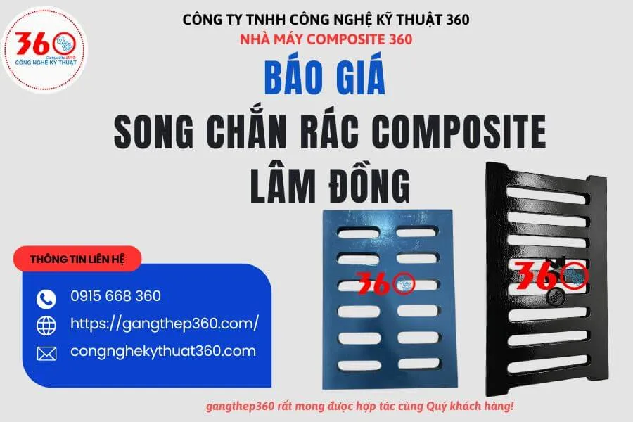 Báo giá song chắn rác composite Lâm Đồng