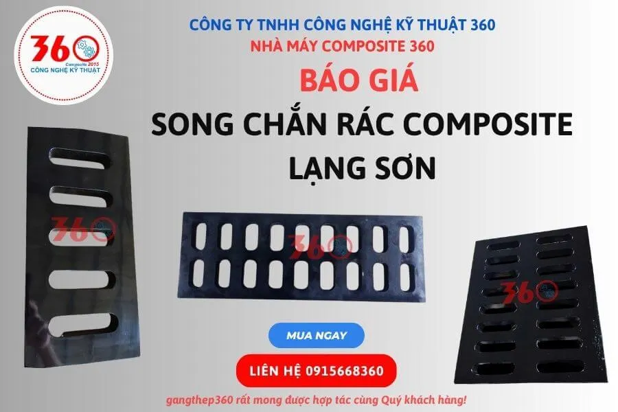 Báo giá song chắn rác composite Lạng Sơn