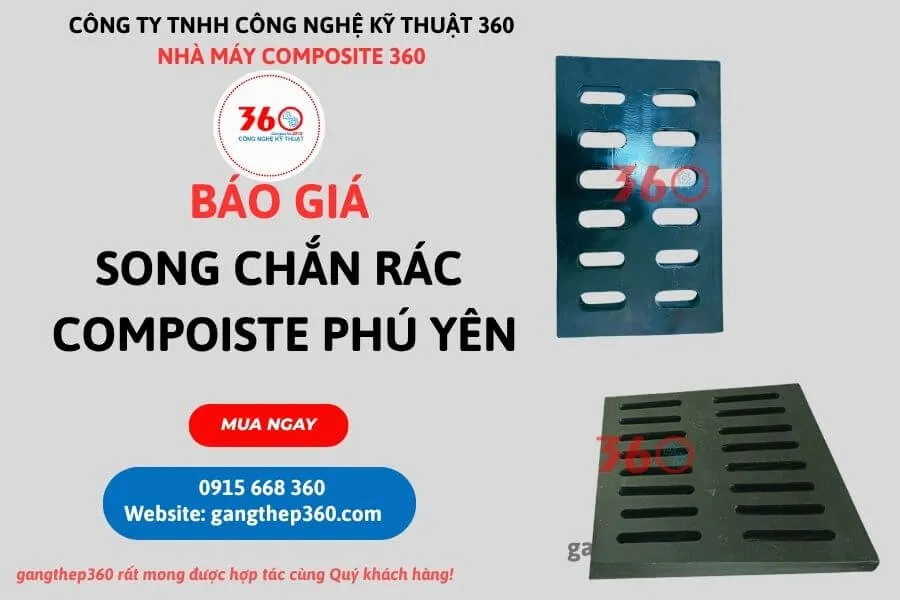 Báo giá song chắn rác composite Phú Yên