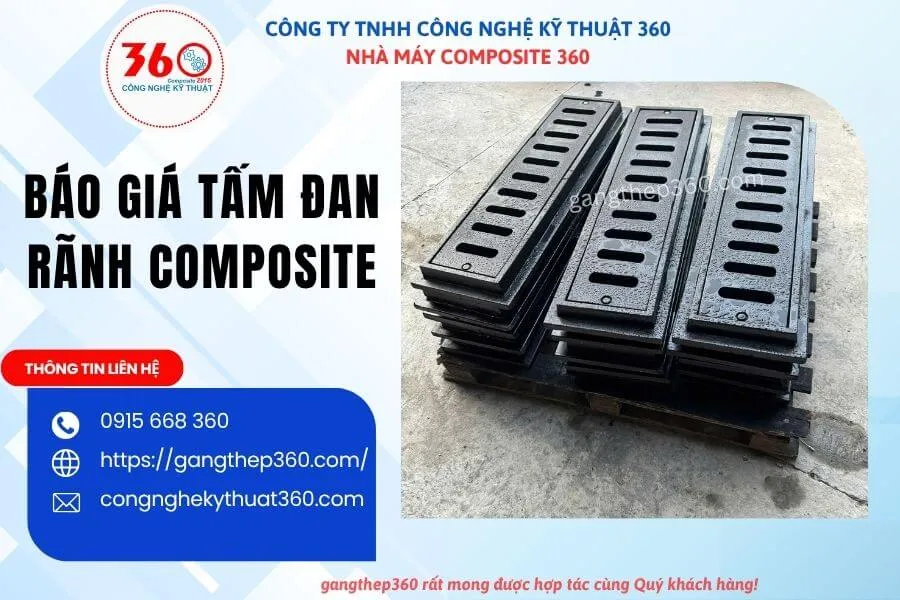 Báo giá tấm đan rãnh composite