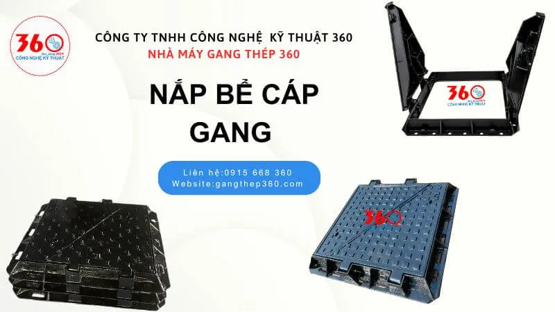 Nắp bể cáp gang