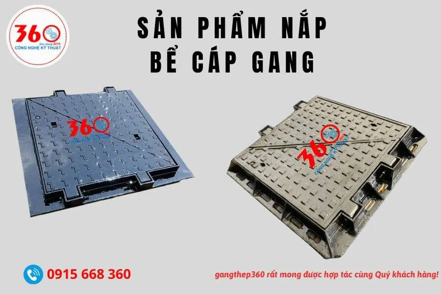 Nắp bể cáp gang
