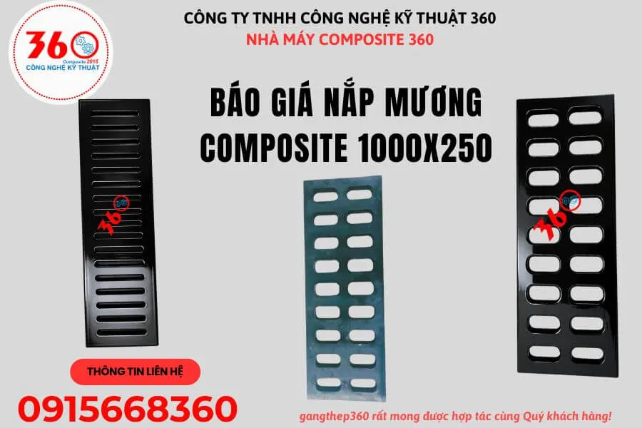 Nắp mương composite 1000x250