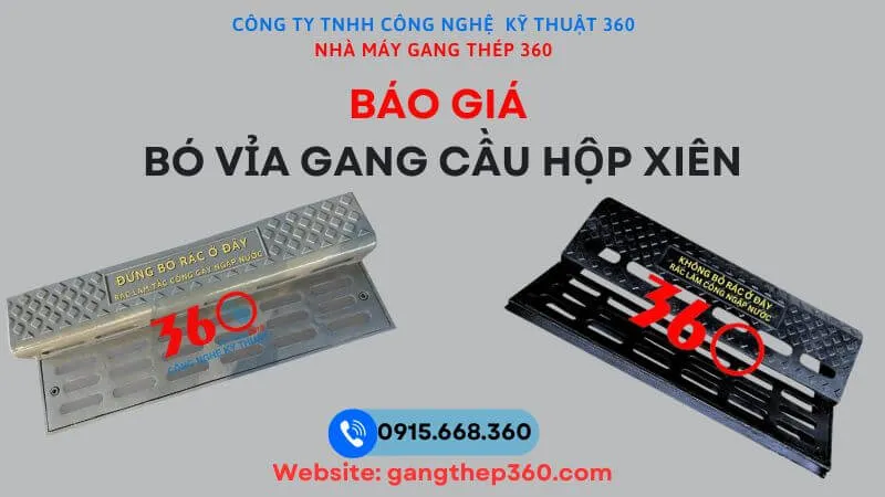 Báo giá bó vỉa gang cầu hộp xiên