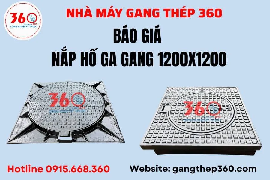 Báo giá nắp hố ga gang 1200x1200