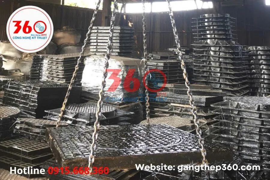 Báo giá nắp hố ga gang 800x800