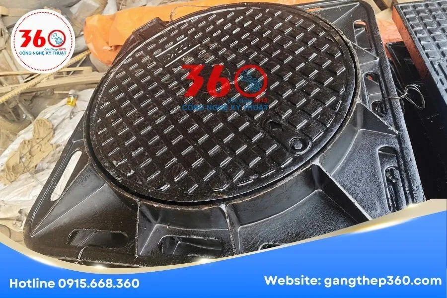 Báo giá nắp hố ga gang 850x850