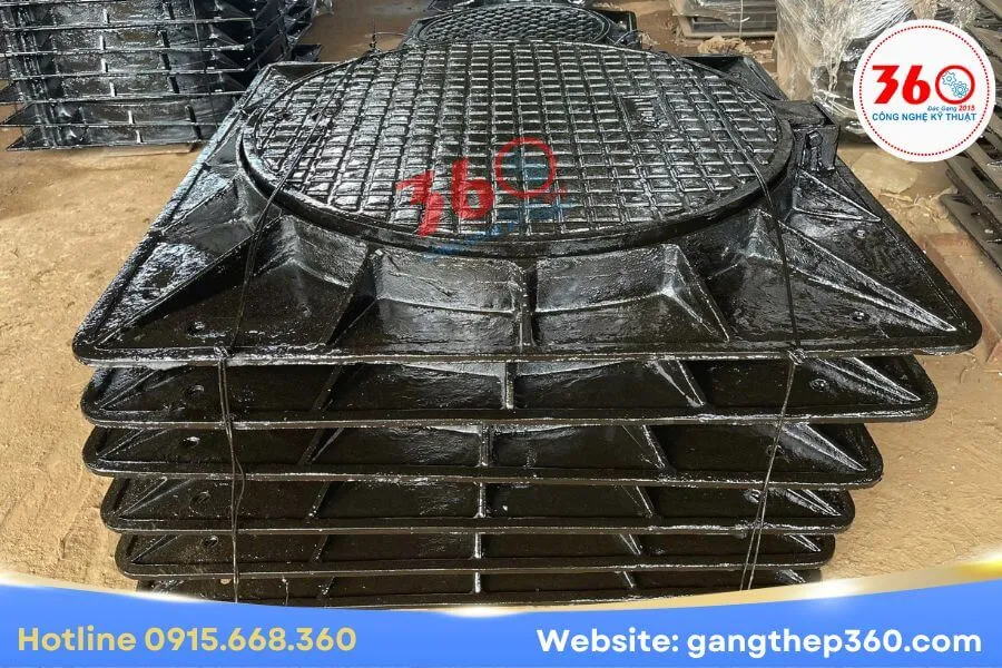 Báo giá nắp hố ga gang D1000