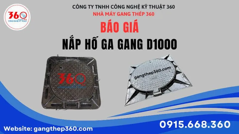Báo giá nắp hố ga gang D1000