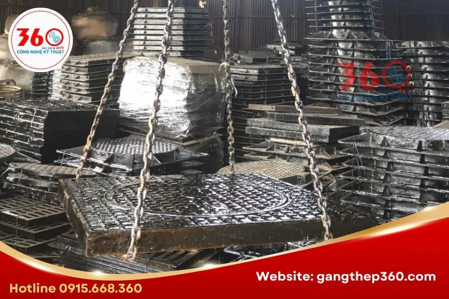 Báo giá nắp hố ga gang D750