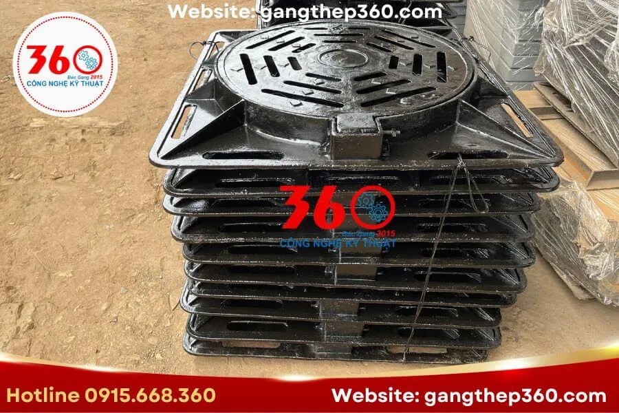 Báo giá nắp hố ga gang thu nước 900x900